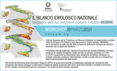 The Nationwide Water Budget. Estimation of its components using the BIGBANG model