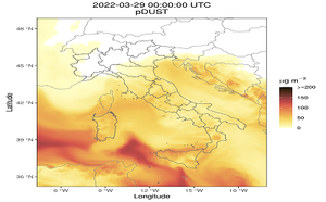 Dust coming from Sahara is hitting some parts of Italy