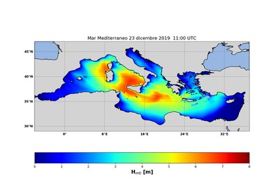 Previsione di forte mareggiata per il 23 dicembre