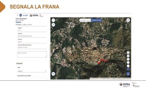 "Segnala la frana” e la Piattaforma nazionale IdroGEO per la conoscenza del territorio