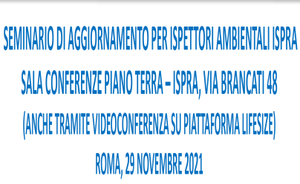 Seminario di aggiornamento per Ispettori Ambientali e Seveso - "Attività internazionali Seveso RIR"