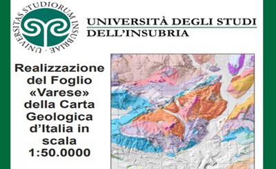 Realizzazione del Foglio "Varese" della Carta Geologica d’Italia in scala 1:50.0000