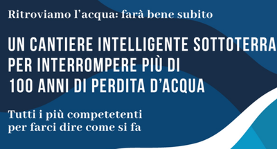 Un cantiere intelligente sottoterra per interrompere più di 100  anni di perdita d'acqua